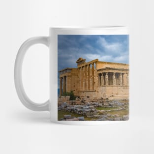 The Erechtheion Under Threatening Clouds Mug